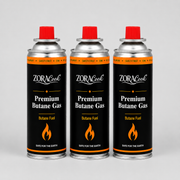 ZoraCook Butane Gas Can Pack of 3