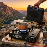 ZORACook Portable Gas Stove + 3 Butane Canisters