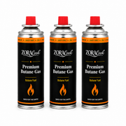 ZoraCook Butane Gas Can Pack of 3