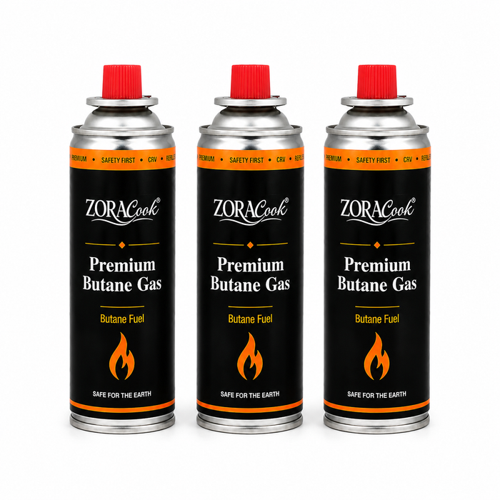ZoraCook Butane Gas Can Pack of 3