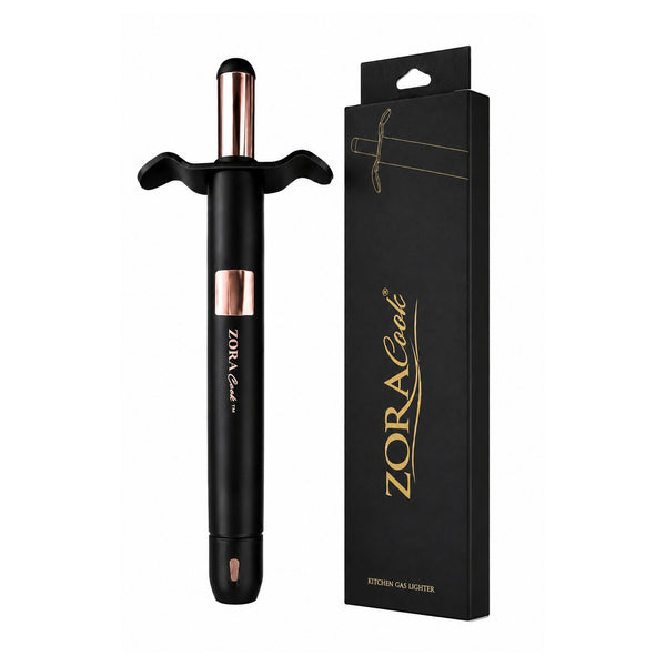 ZORACook Spark Black Gas Lighter —  Piezo Ignition