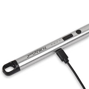 ZORACook Arc BBQ Lighter close-up with USB-C charging cable connected