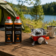ZoraCook 2 gas cans and mini camping stove