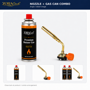 ZoraCook nozzle and gas can combo set