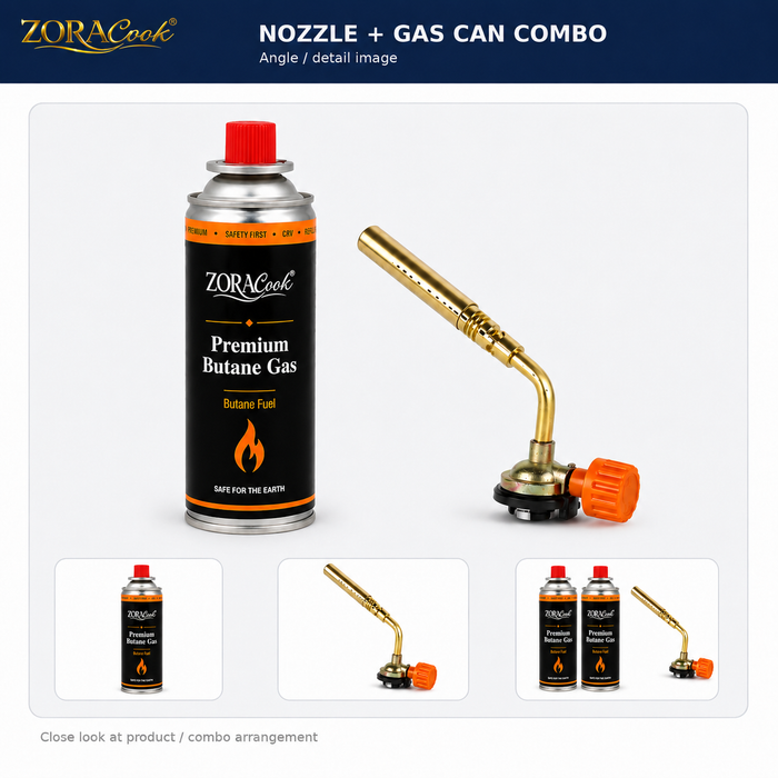 ZoraCook nozzle and gas can combo set