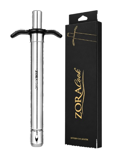 ZoraCook Premium Kitchen Gas Lighter — Silver