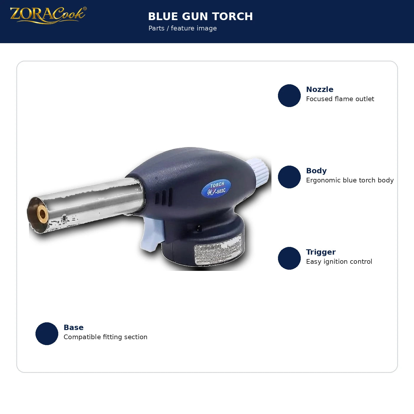 ZoraCook Handheld Butane Torch extra 2