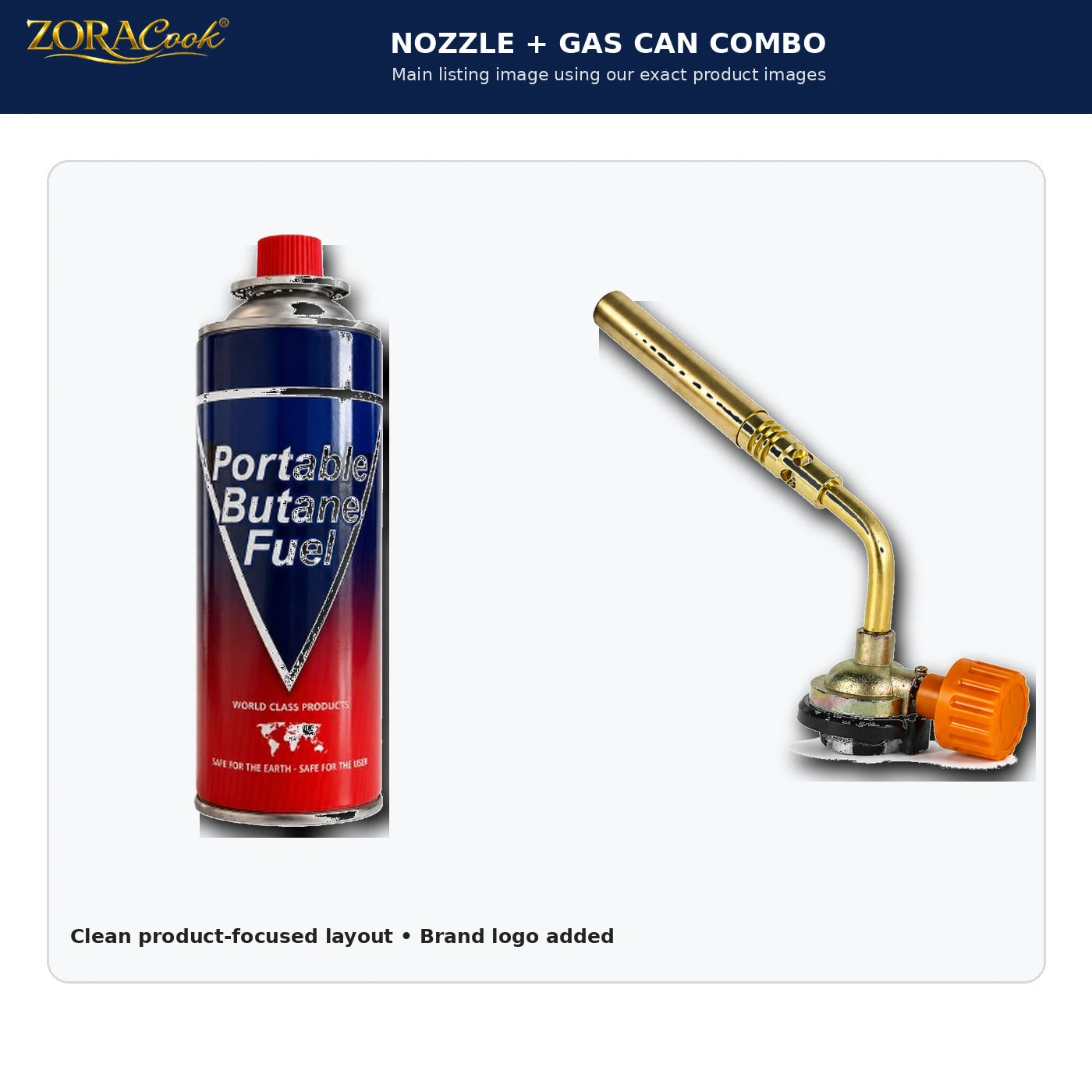 ZoraCook 1 Gas Can + Nozzle Combo
