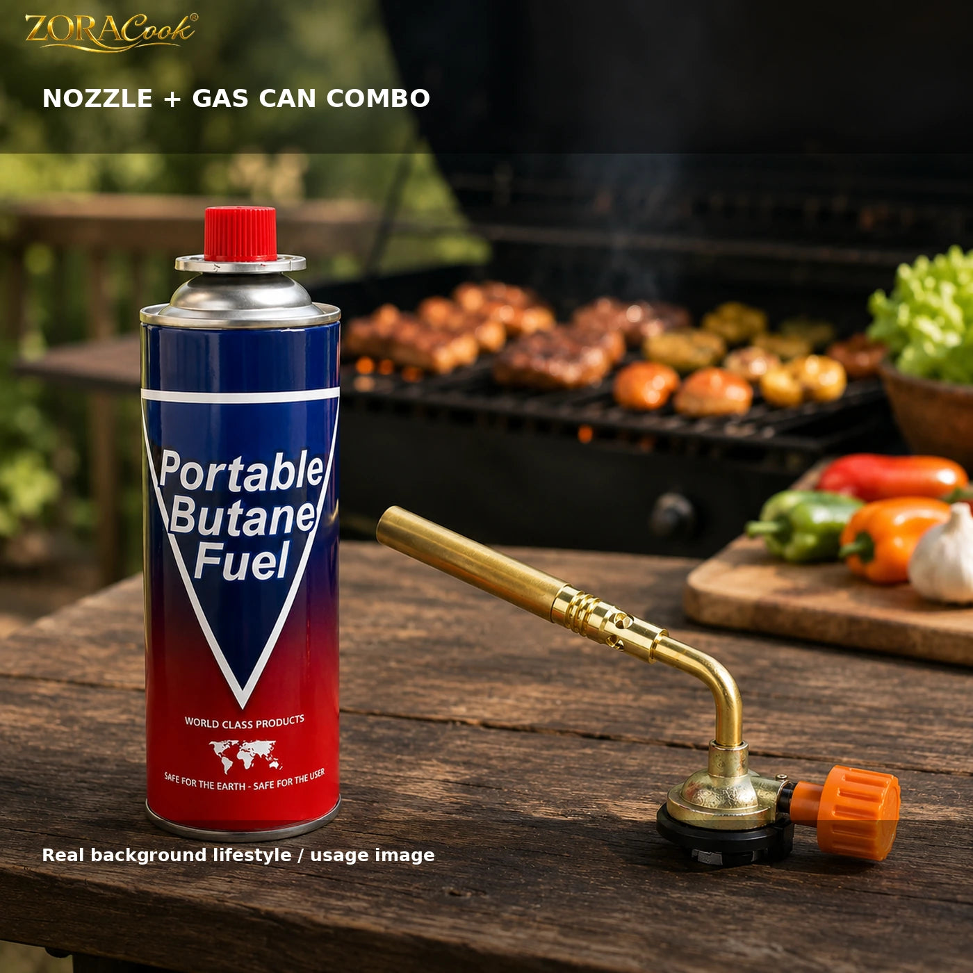 ZoraCook 1 Gas Can + Nozzle Combo