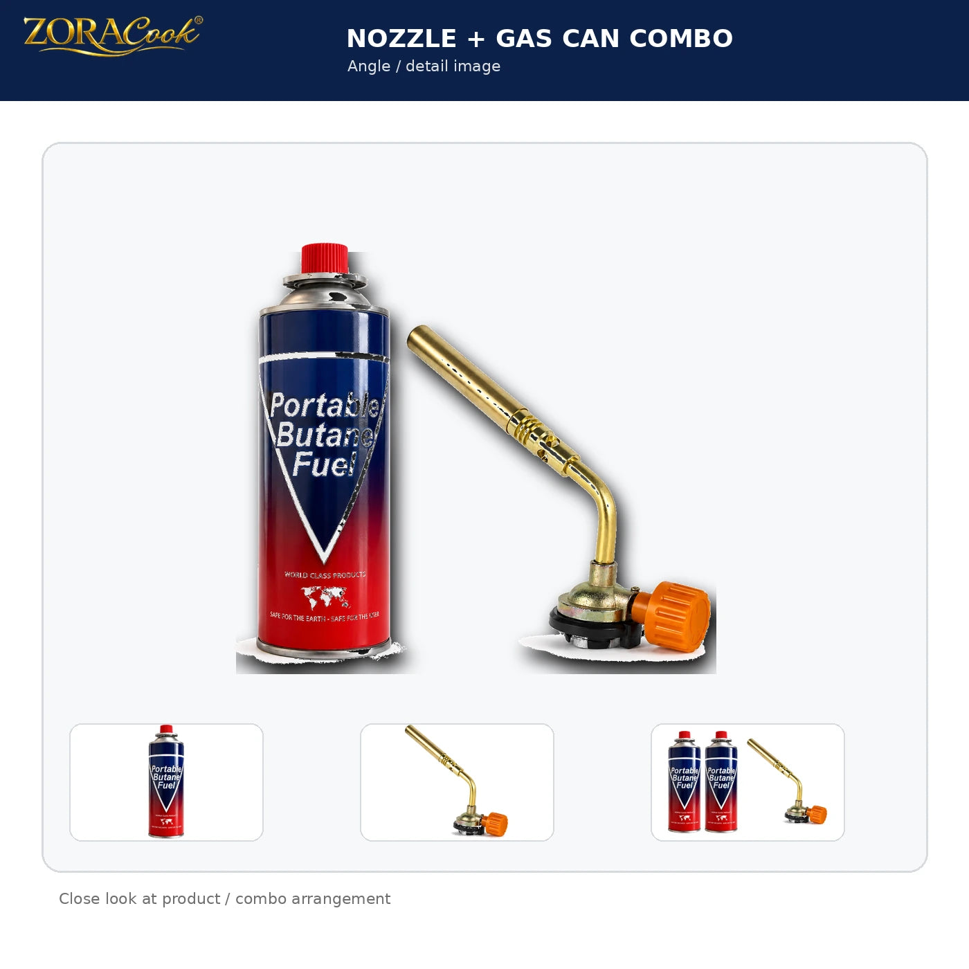 ZoraCook 1 Gas Can + Nozzle Combo