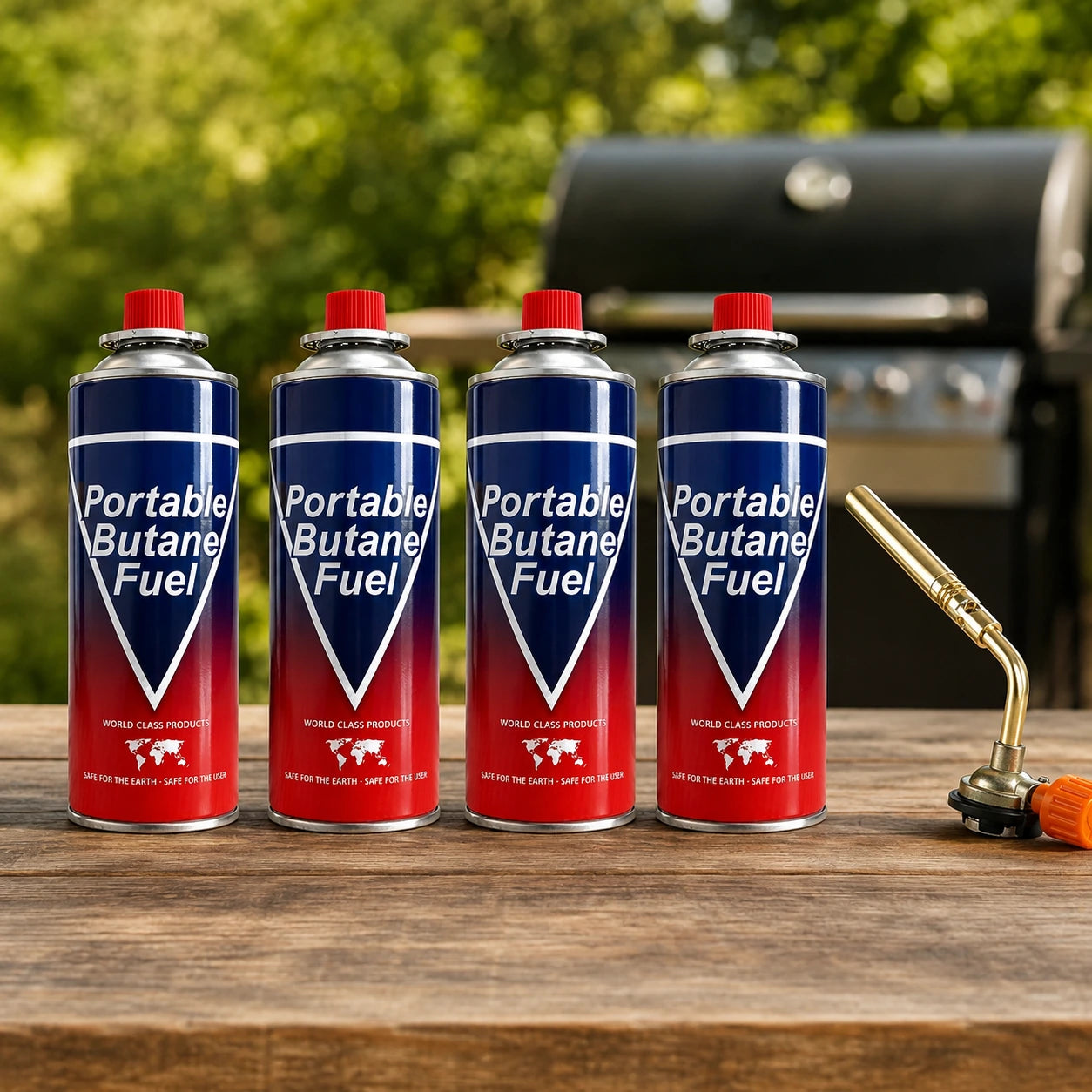 ZoraCook 4 Gas Cylinders + Nozzle Combo