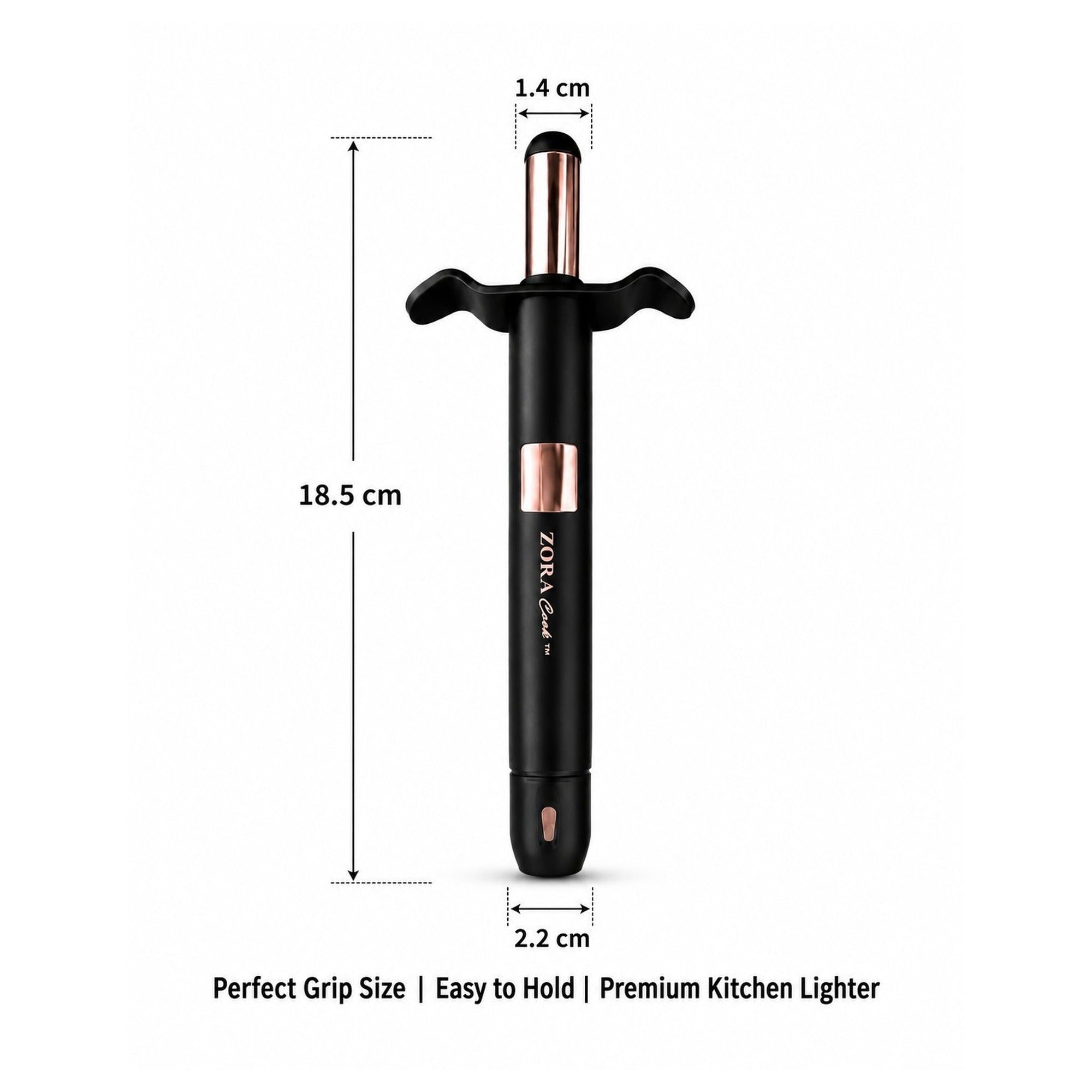 ZoraCook Spark Gas Lighter — Electronic Piezo Ignition | Sleek Black Design | 10,000+ Sparks extra 2